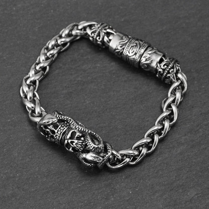 Personalized Crown Skeleton Bracelet