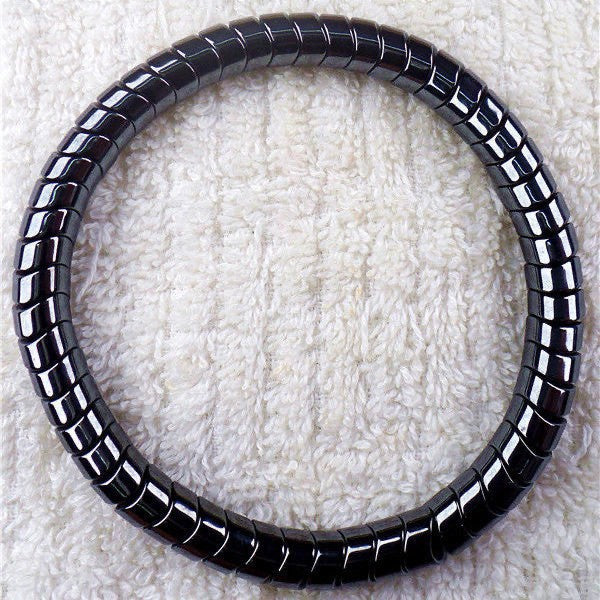 Black Snake Bone Magnet Bracelet