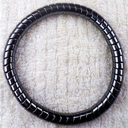 Black Snake Bone Magnet Bracelet