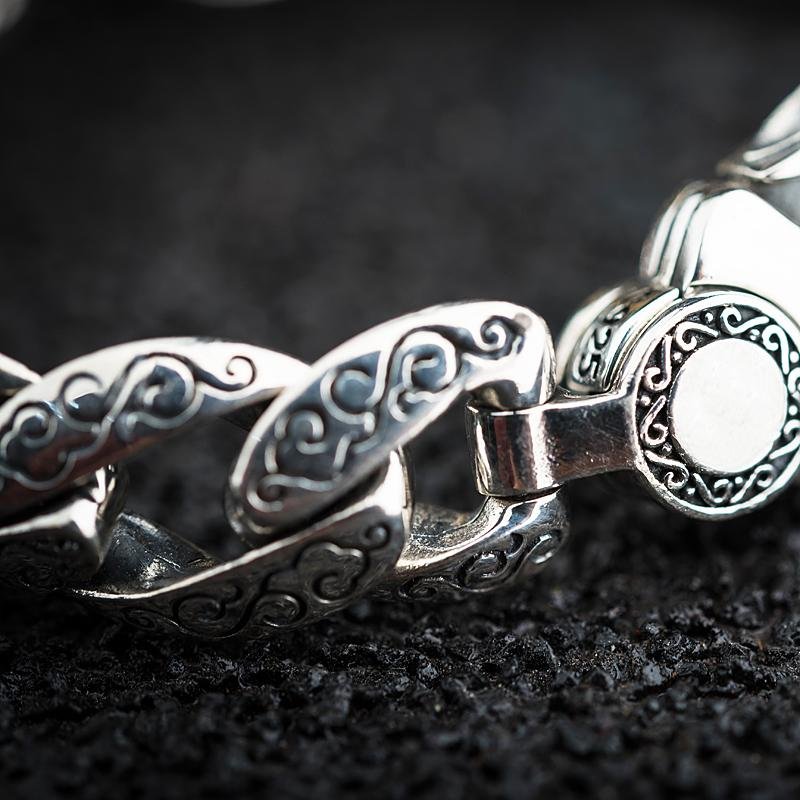 925 Silver Retro Pixiu Lucky Bracelet