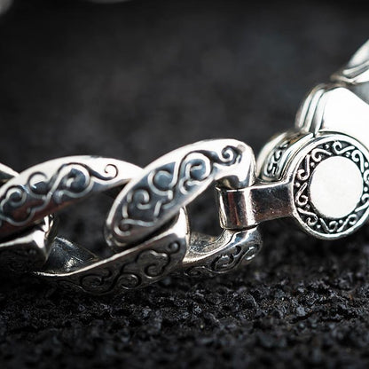 925 Silver Retro Pixiu Lucky Bracelet