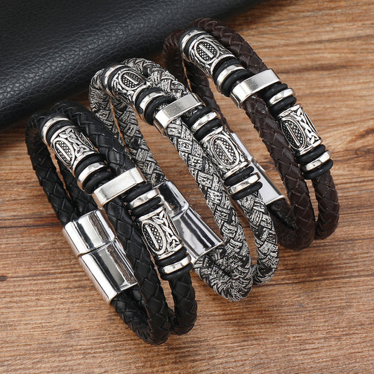 Beaded Genuine Leather  Bracelets