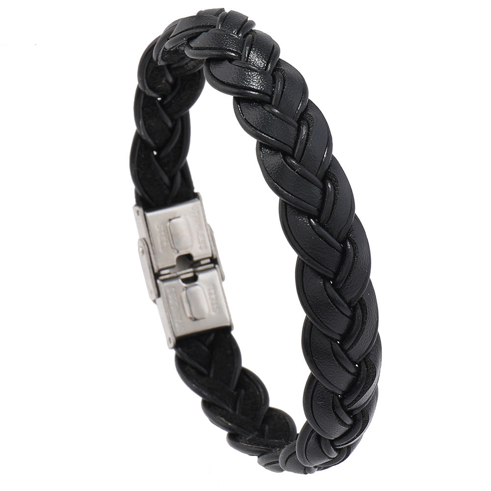 Retro Woven Leather Bracelet