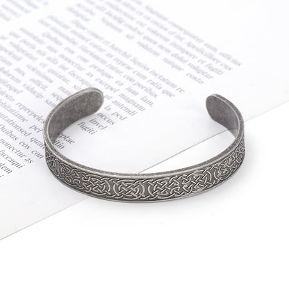 Men's ethnic retro style open-ended adjustable bracelet