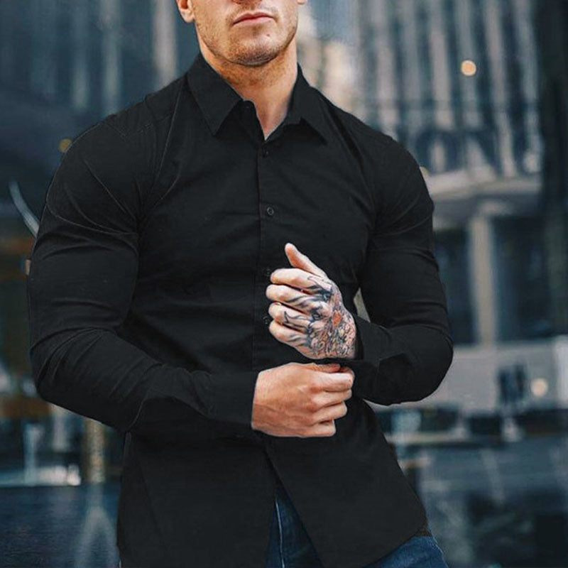 Subtle Muscle Fit Dress Shirt