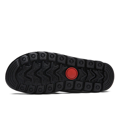 Cut Out Leather Sandals