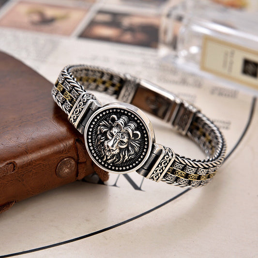 Personalized lion patterned bracelet