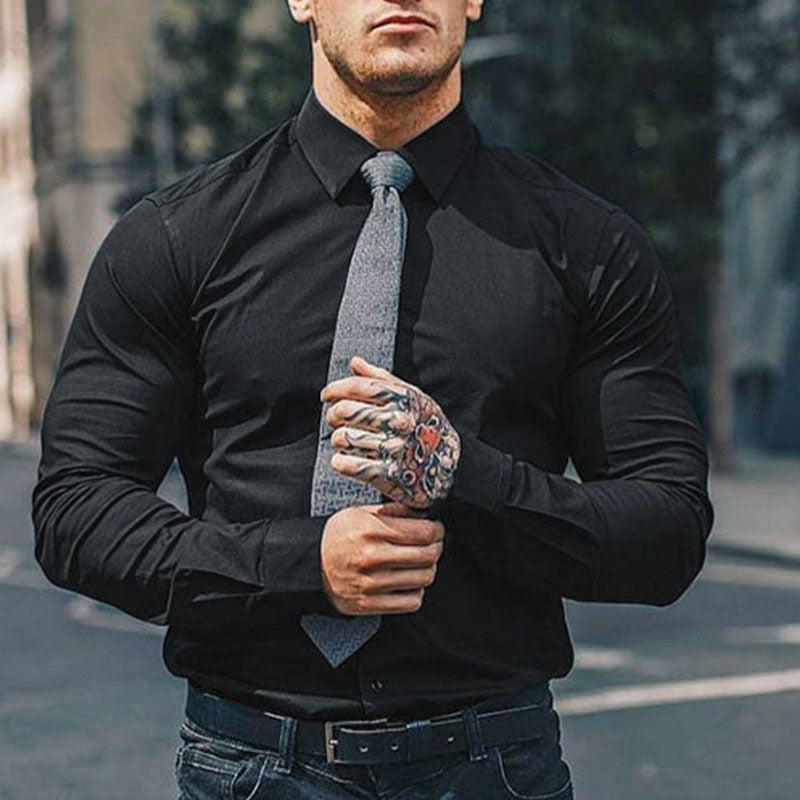 Subtle Muscle Fit Dress Shirt