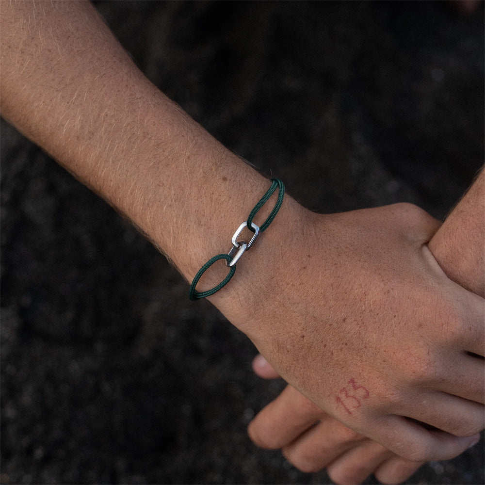 Double Loop Minimalist Bracelet