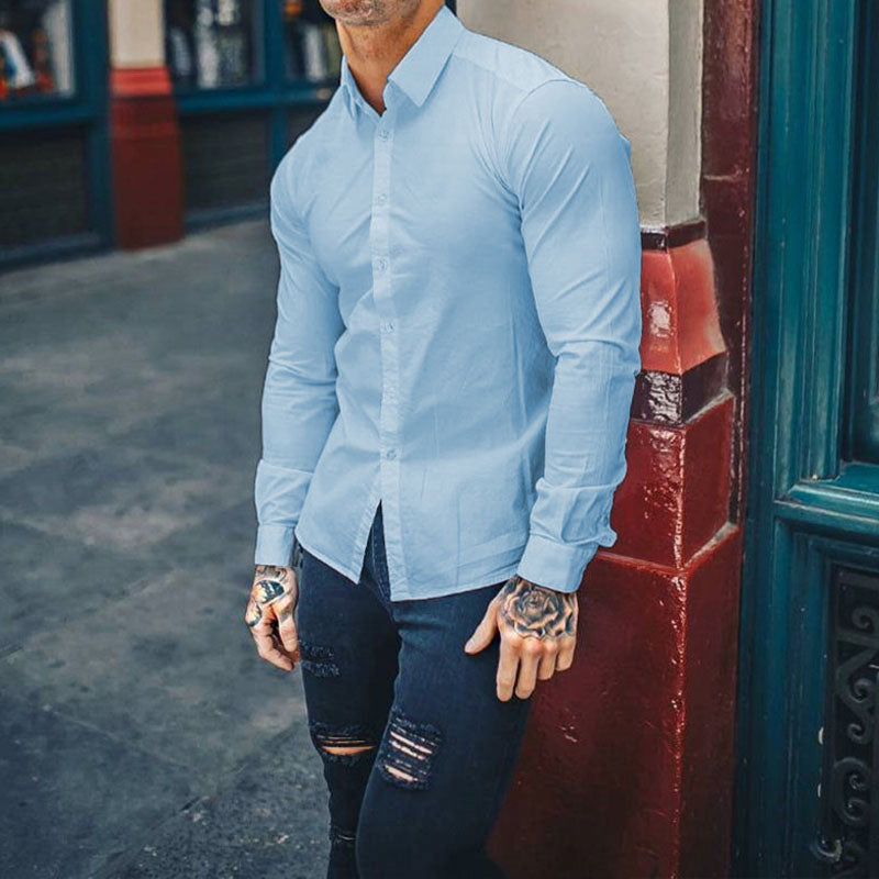 Subtle Muscle Fit Dress Shirt