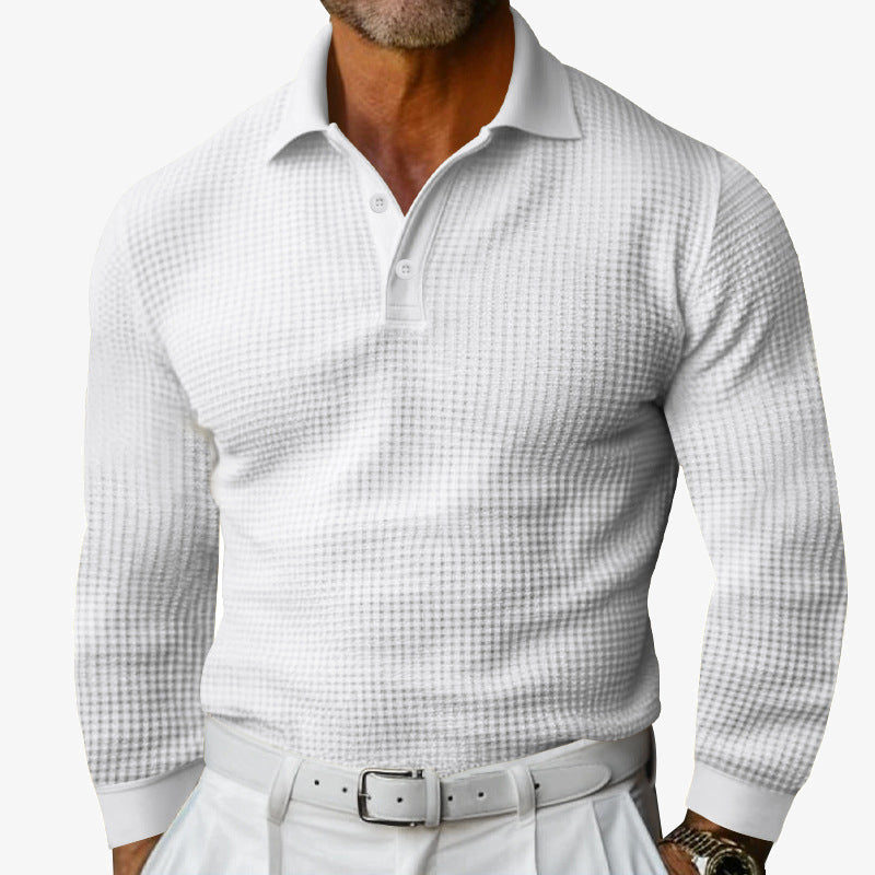 Chictango Waffle Casual Polo Shirt