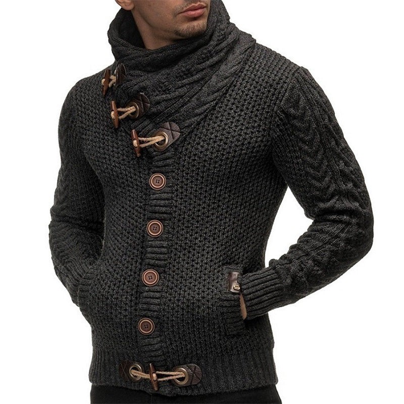 Chictango Buckle Turtleneck Sweater