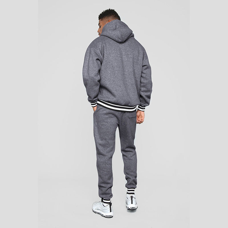 Chictango Striped-trimmed Hoodie Set