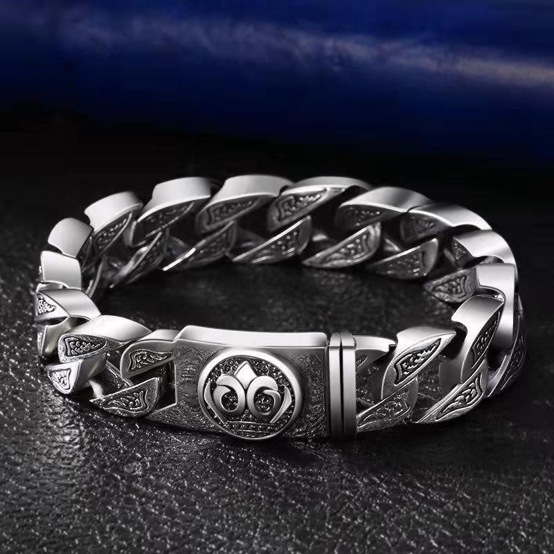 925 Silver Biker Harley Totem Bracelet