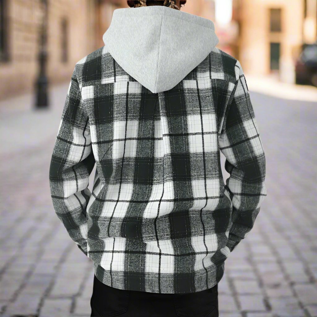 Chictango Plannel Check Hooded Shirt