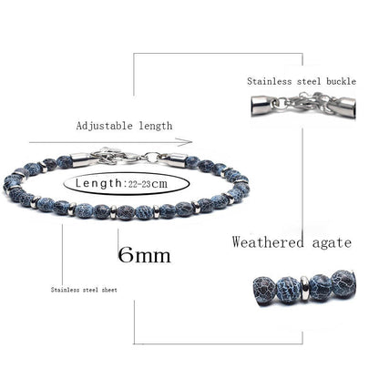 Chictango Map Beads Metal Spacers Bracelets