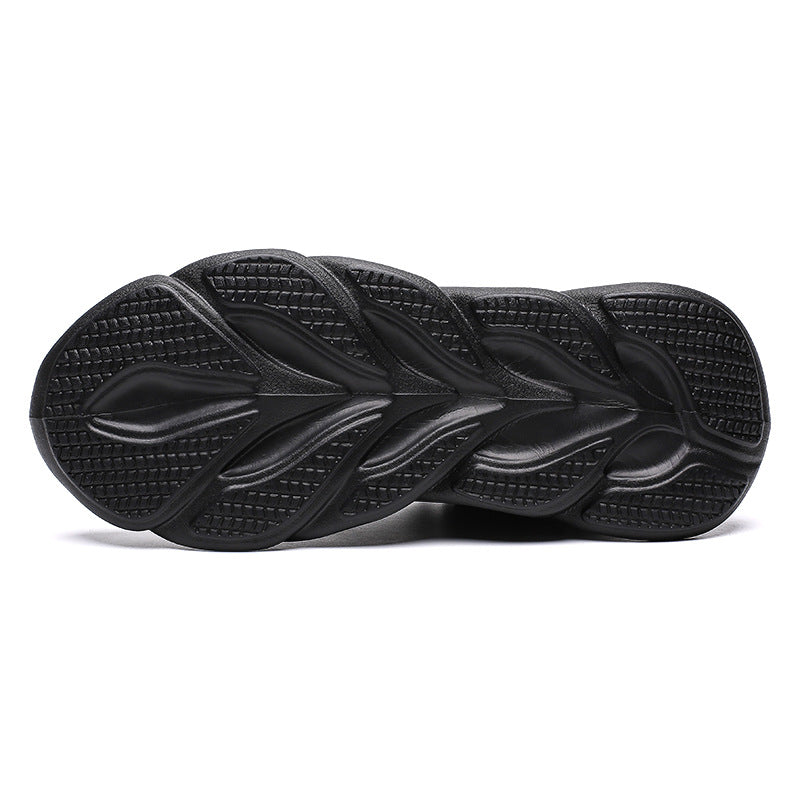 Rib-knit Blade Sports Shoes