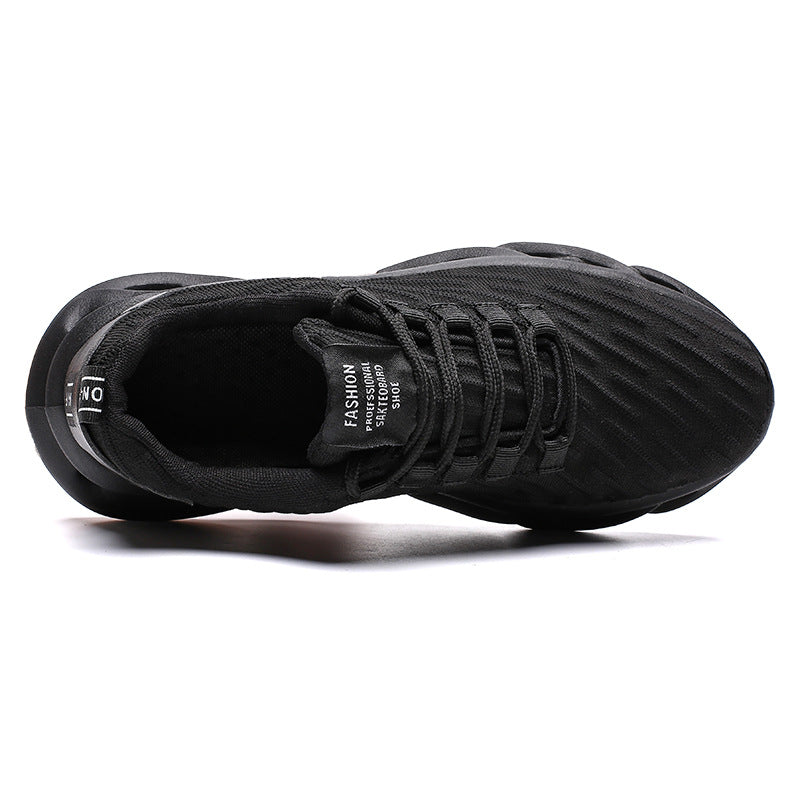 Rib-knit Blade Sports Shoes