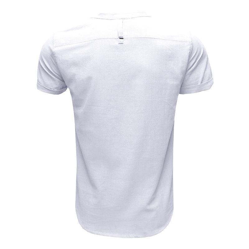 Chictango Cotton Linen Henley Shirt