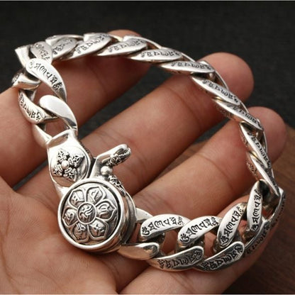 925 Silver Six-word Truth Turning Bracelet