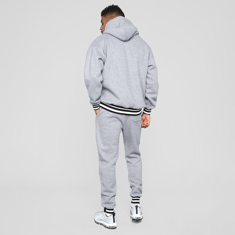 Chictango Striped-trimmed Hoodie Set