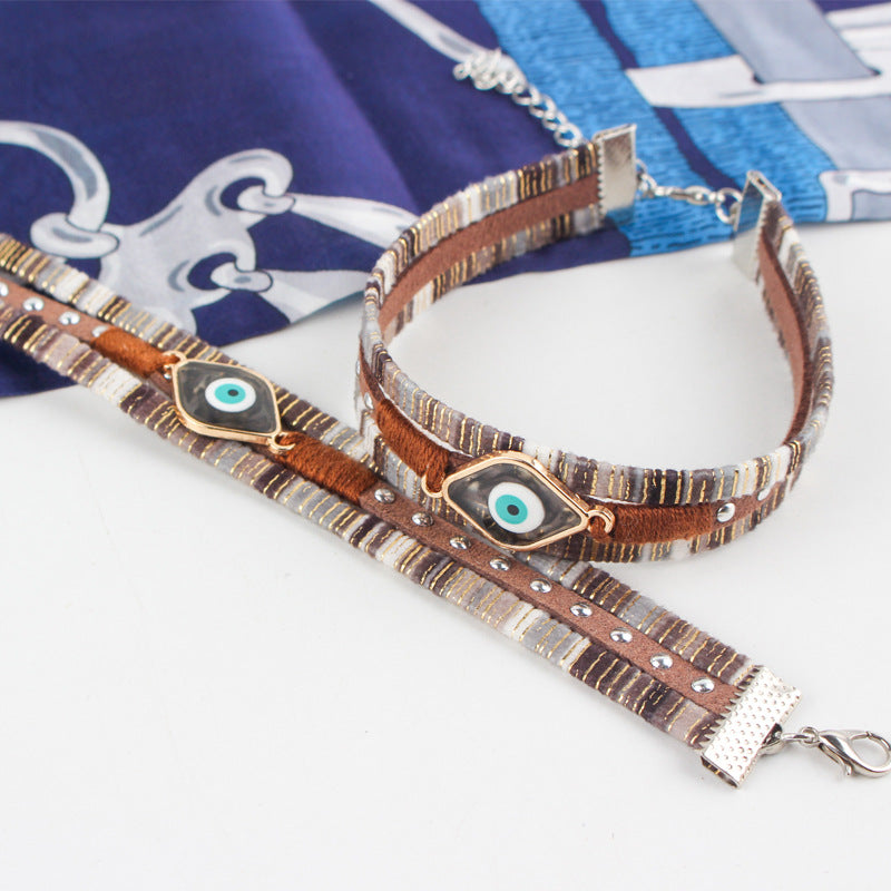 Bohemian style woven bracelet