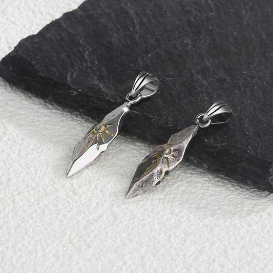 Personalized Vintage Wishing Stone Pendant Necklace