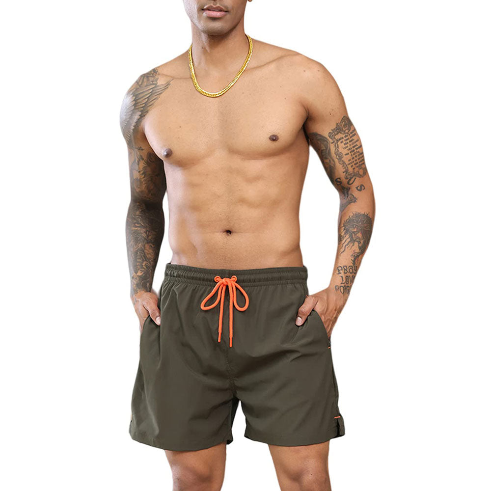 Drawstring Zipper Quick Dry Shorts