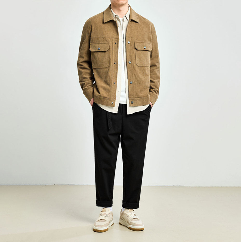 Lapel Corduroy Jacket