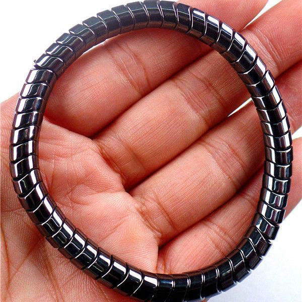 Black Snake Bone Magnet Bracelet