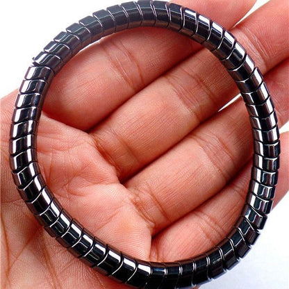 Black Snake Bone Magnet Bracelet