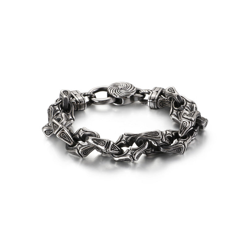 Stainless Steel Cross Punk Style Bracelet
