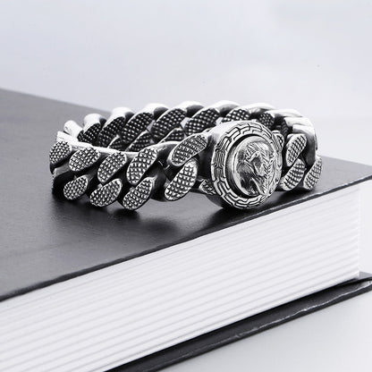 925 Silver Retro Winding Snake Bracelet
