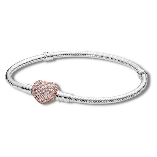 925 Silver Snake Bone Bracelet