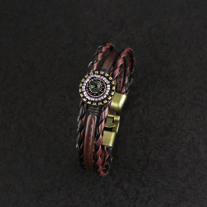Retro woven multi-layer bracelet