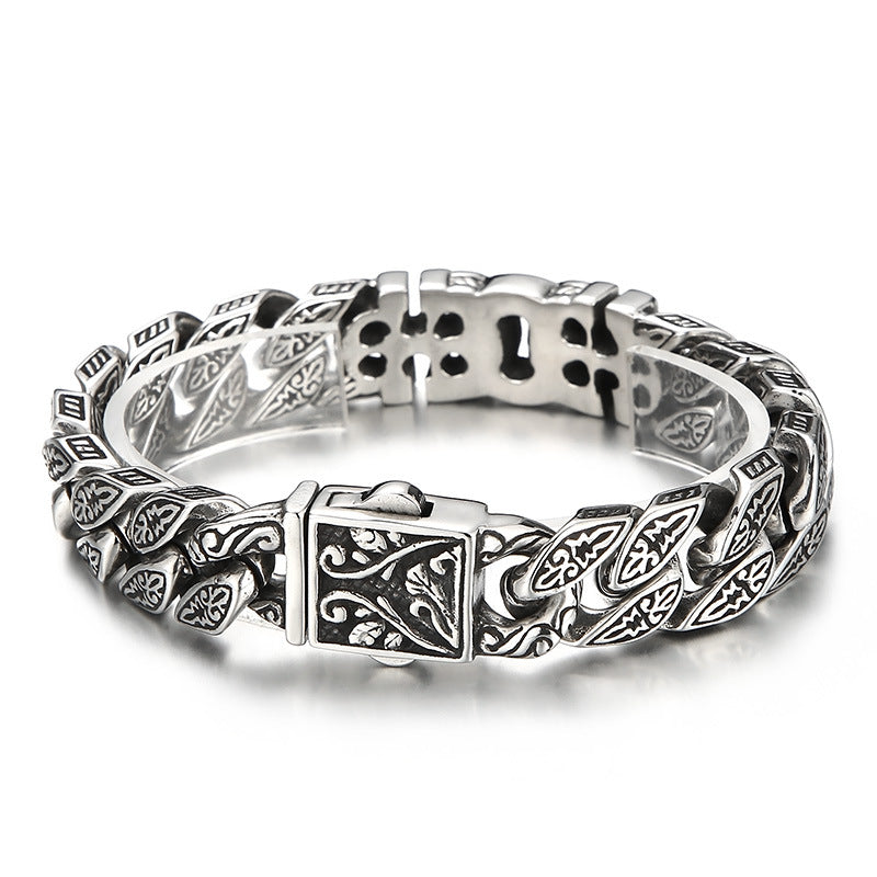 925 Silver Vintage Pharaonic Ancient Egyptian Cross Bracelet