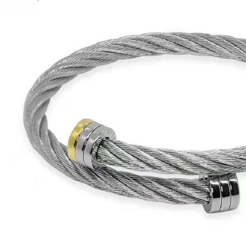 Barbell woven bracelet