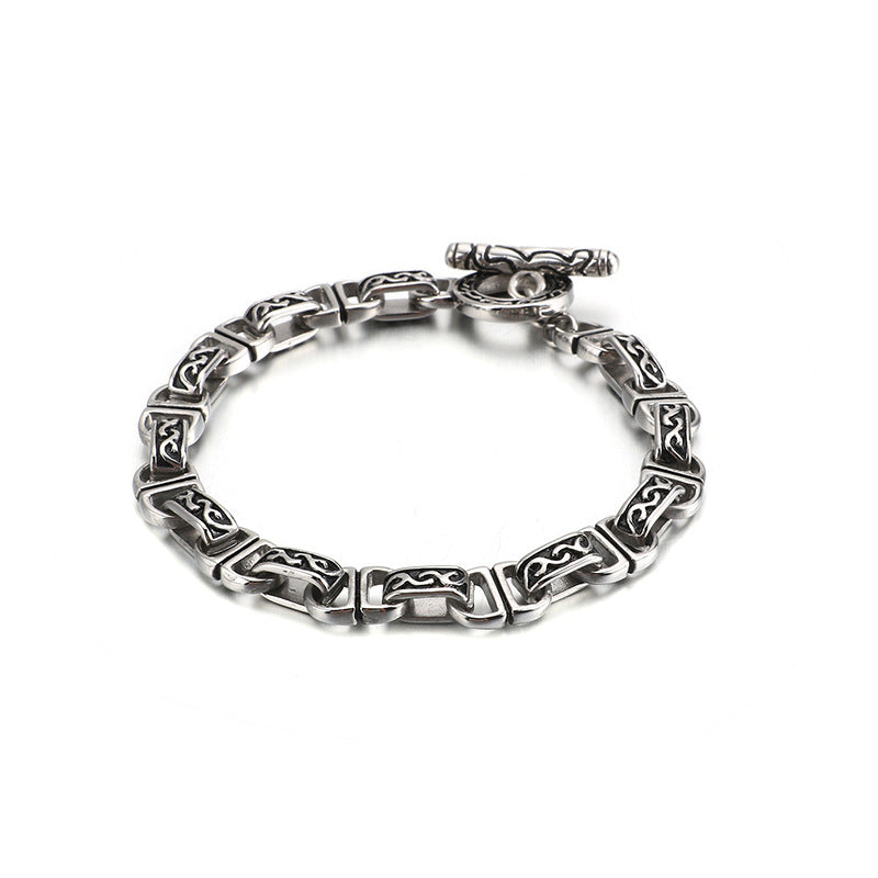 925 Silver Vintage Punk Bracelet