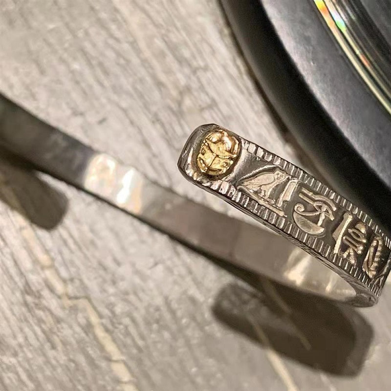 925 Silver Vintage Open Adjustable Bracelet