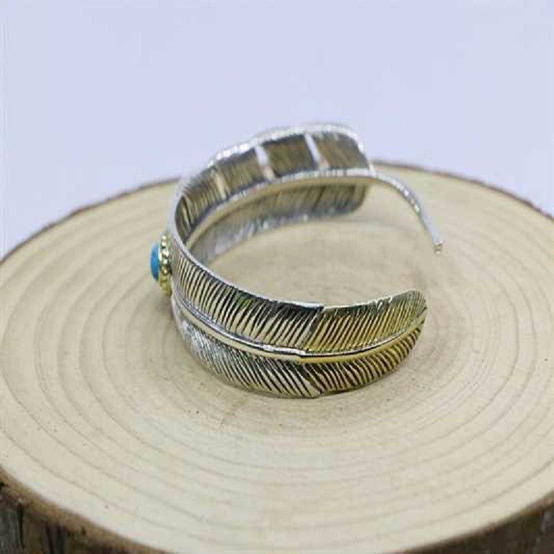 Windward Feather Sapphire Open Adjustable Bracelet