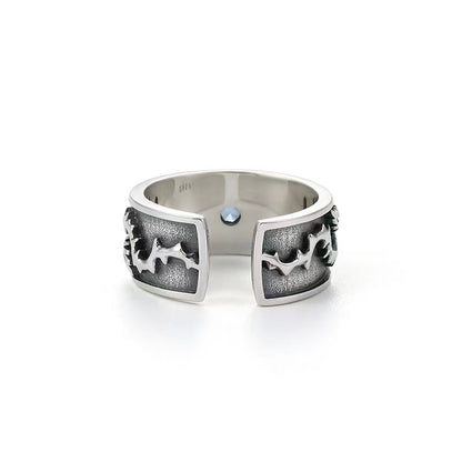 Open Ring Powerful Inlaid Adjustable Jewelry