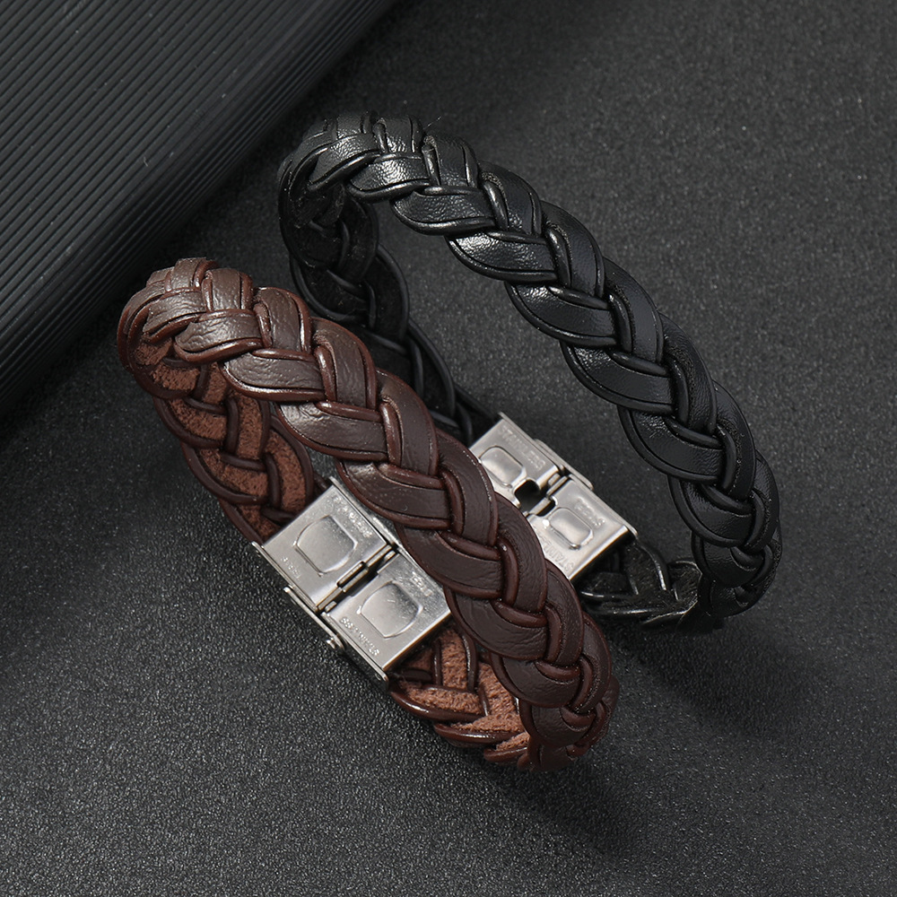 Retro Woven Leather Bracelet