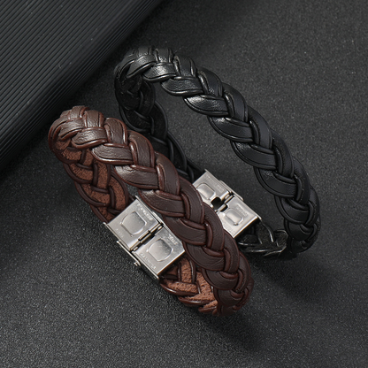 Retro Woven Leather Bracelet