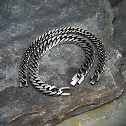 Hip-hop Thick Chain Dragon Weave Cuban Bracelet