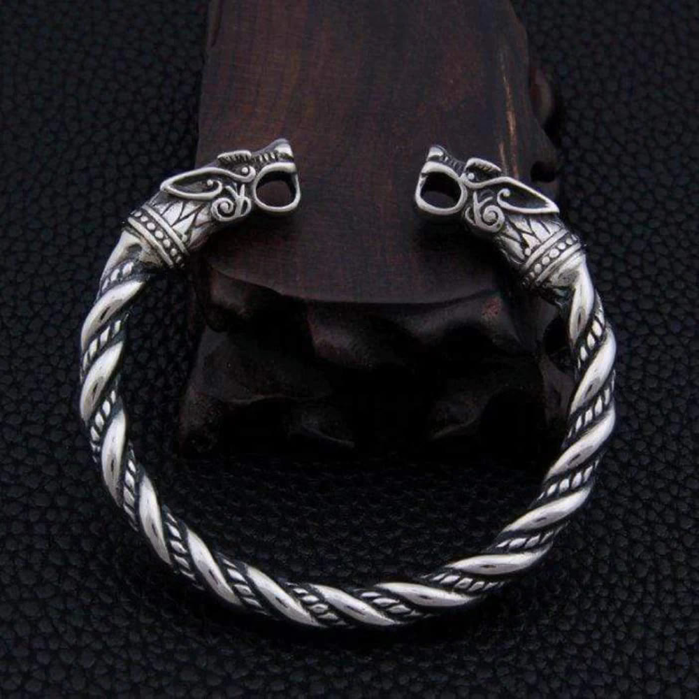 Norse Dual Head Dragon Bracelet