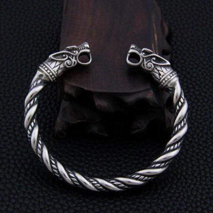 Norse Dual Head Dragon Bracelet