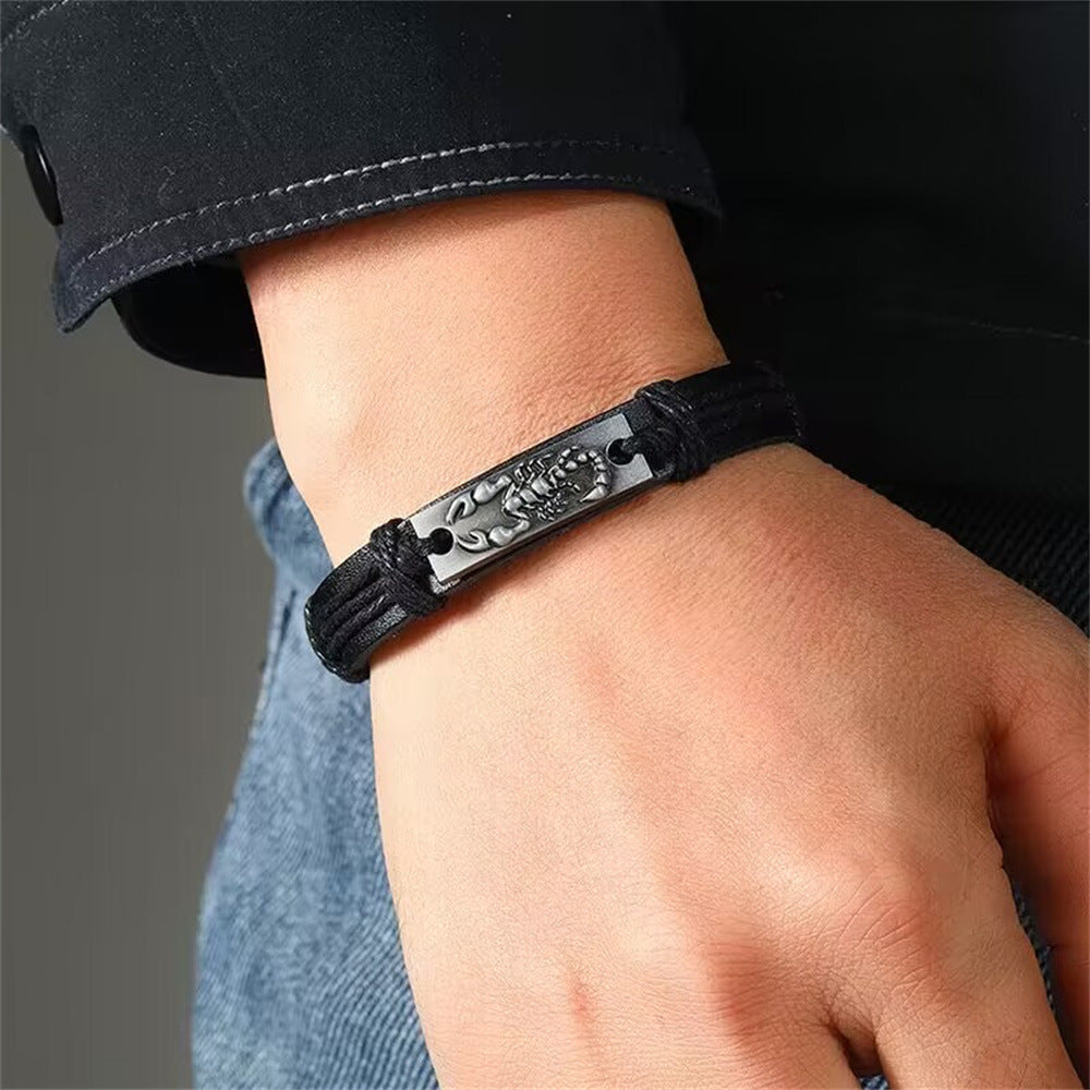 Woven Retro Leather Bracelets