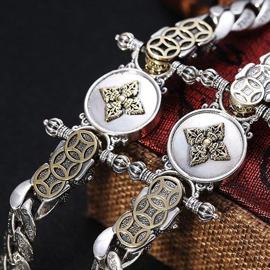 925 Silver Retro Pixiu Lucky Bracelet