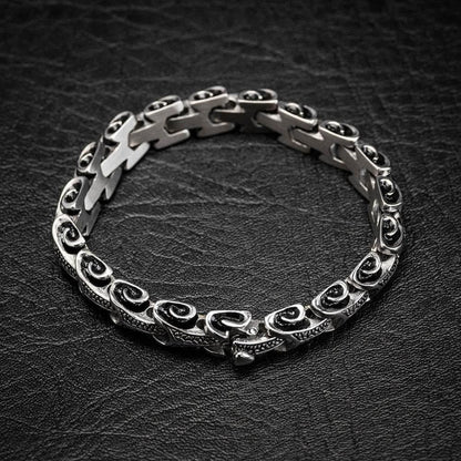 Vintage Dragon Bones Stainless Steel Animal Bracelet
