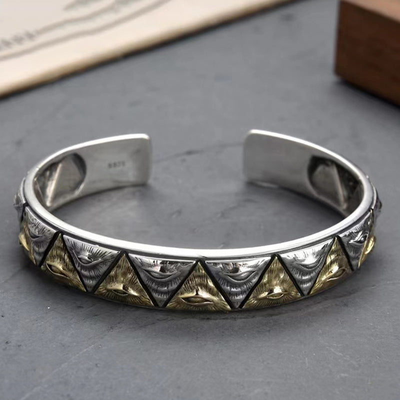 925 Silver Egyptian Horus Eye Bracelet